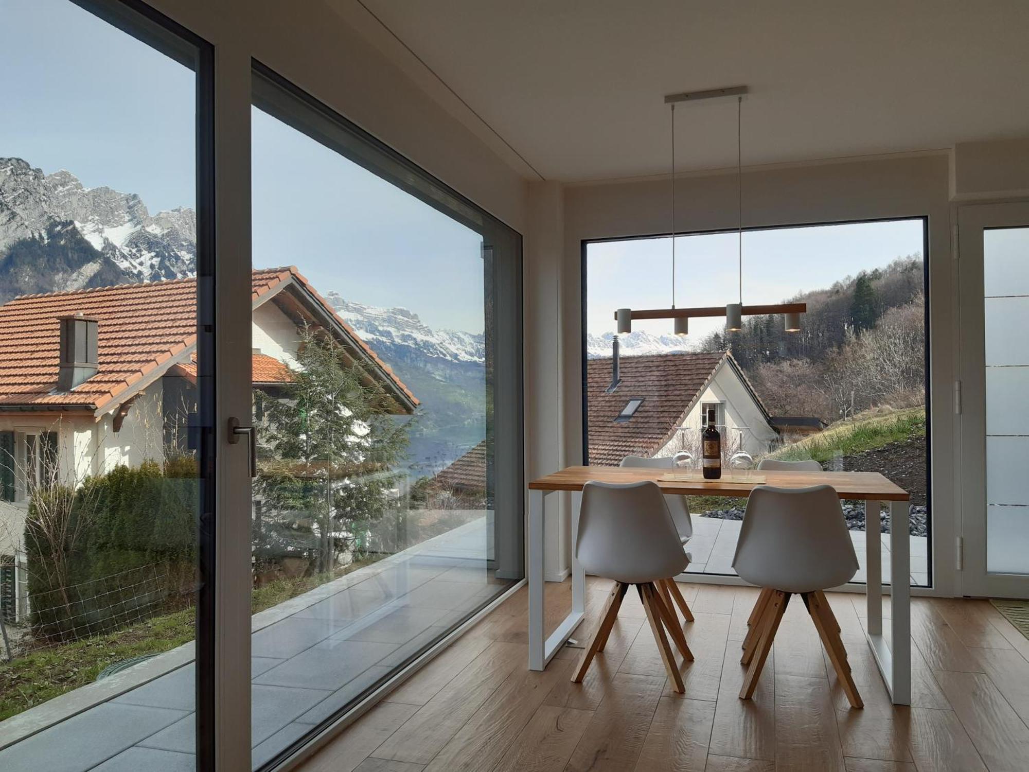 Apartment Panorama Am Walensee In Neubau-Villa Obstalden Экстерьер фото