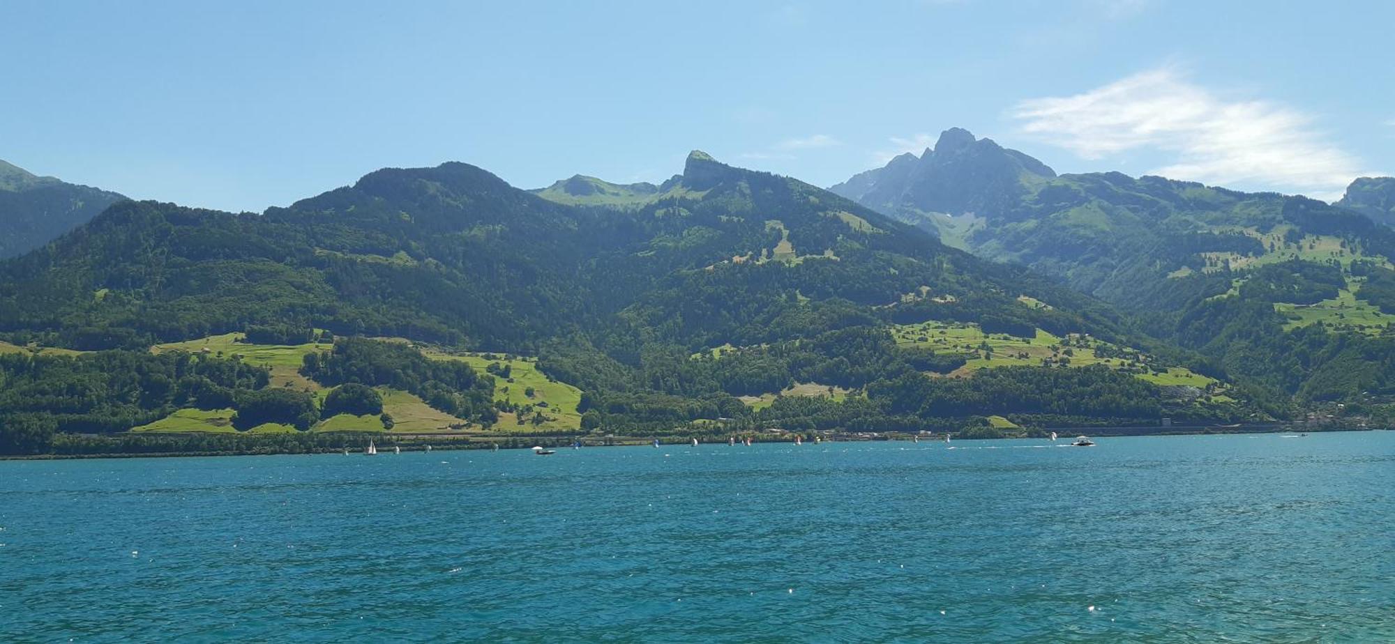 Apartment Panorama Am Walensee In Neubau-Villa Obstalden Экстерьер фото